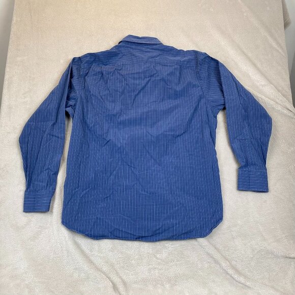 J.Crew Factory Men's Button-Up Shirt M Blue Checkered - Picture 8 of 8